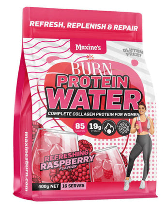 Maxine's Burn Protein Water Refreshing Raspberry 400G