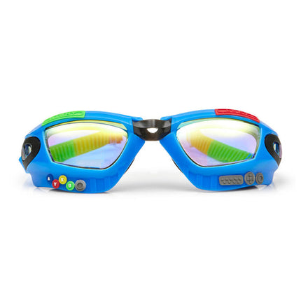 Bling2o Gamer Console Blue Kids Swimming Goggles with UV Protection and Anti Fog