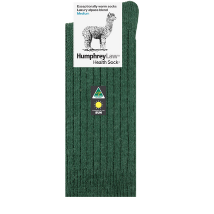 Humphrey Law Alpaca Wool Blend Hunter Socks Heritage Green