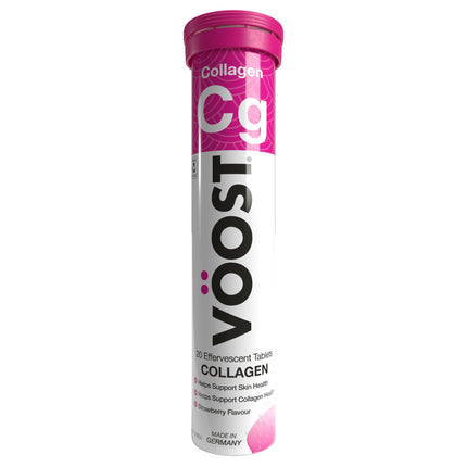 Voost Collagen Effervescent Tablets Strawberry Flavour 20 Count
