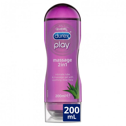 Durex Play Massage 2 in 1 Lubricant Intimate Lube & Massage Gel 200mL - OhYouLuckyDuck.com.au