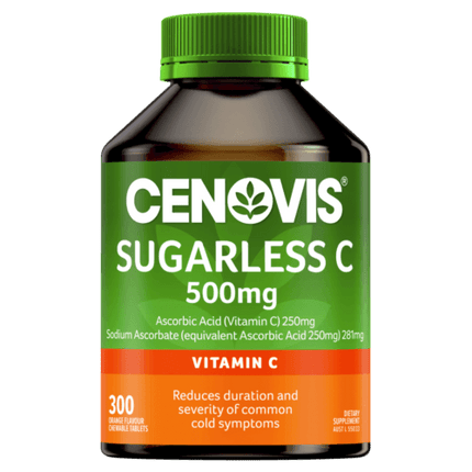 Cenovis Vitamin C Sugarless 500mg 300 Tablets - OhYouLuckyDuck.com.au