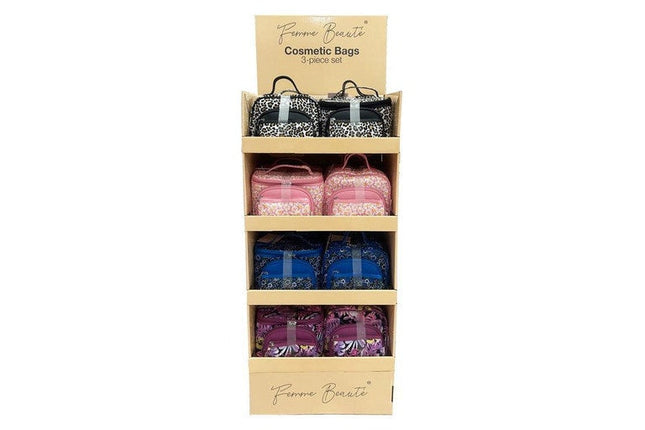Femme Beauty Cosmetic Bag Set 3Piece, assorted, randomly chosen