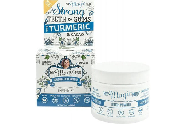 Polishing Tooth Powder (Peppermint) - 40g - OhYouLuckyDuck.com.au