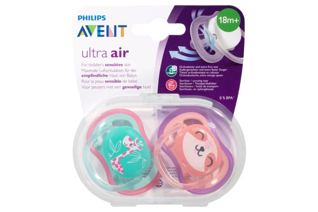 Avent Soother Ultra Air 18M+ Deco Mix 2Pk