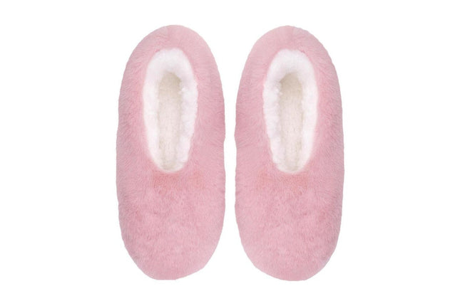 Snuggups Womens Luxe Blush Plush Sherpa Lined Slippers Pink Eu38-39