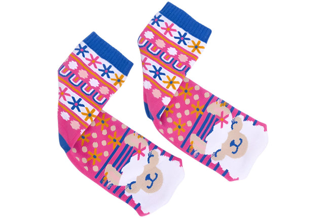 Lolly Kicks Llama Socks Size 5 to 8