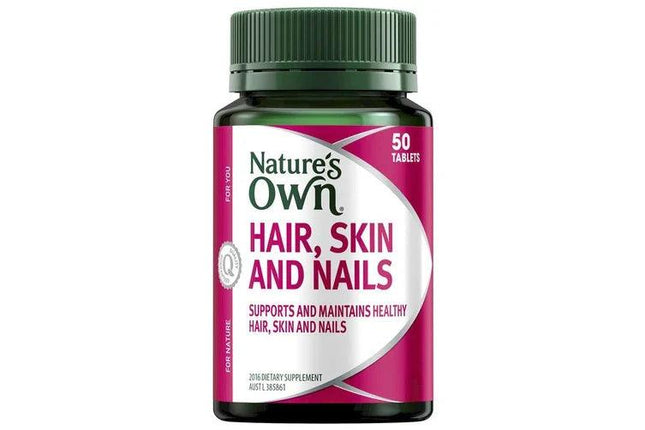 Natures Own Hair Skin & Nails 50 Tablets - OhYouLuckyDuck.com.au