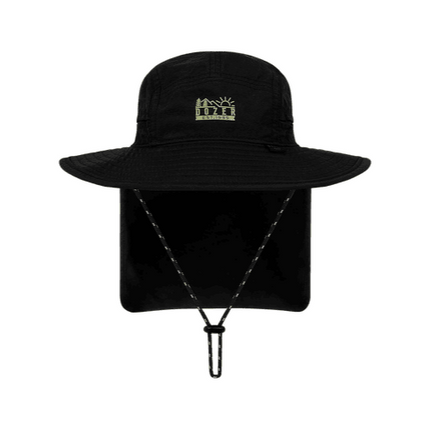 Kooringal Dozer Boys Bucket Hat - Black Legionnaire Flap - Barney