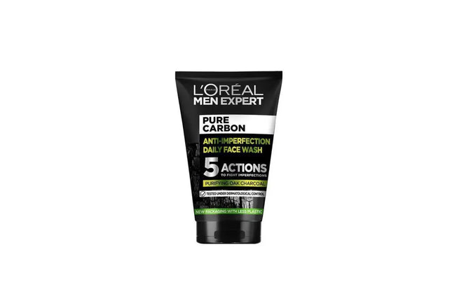 L'Oreal Paris Men Expert Pure Carbon Daily Face Wash 100mL - OhYouLuckyDuck.com.au