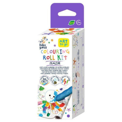 Haku Yoka Mini Colouring Roll Kit Sealife
