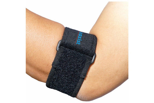 Body Assist Black Tennis Elbow Bandage One Size