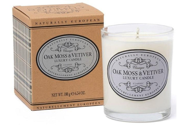 Naturally European Oak Moss And Vetiver Candle 180G