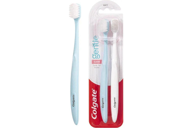 Colgate Gentle Clean Manual Toothbrush Soft Bristles 2 Pack