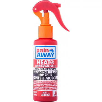 Pain Away Heat Joint + Muscle Pain Relief Spray 100ml - OhYouLuckyDuck.com.au