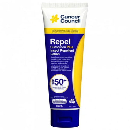 Cancer Council Insect Repellent Sunscreen SPF 50+ 110ml - OhYouLuckyDuck.com.au
