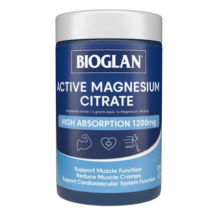 Bioglan Active Magnesium Citrate 200 Tablets - OhYouLuckyDuck.com.au