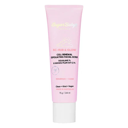 SugarBaby Sc-Scrub & Glow Cell Renewal Exfoliating Facial Scrub - OhYouLuckyDuck.com.au