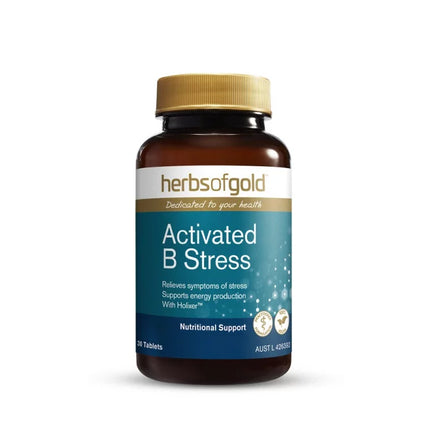 Herbs Of Gold Activated B Stress 30 Tablets