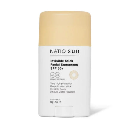 Natio Invisible Stick Facial Sunscreen Spf 50+ 50G