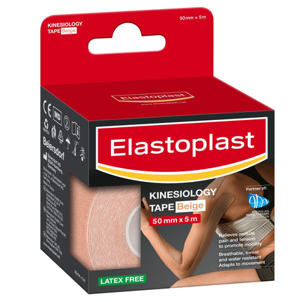 Elastoplast Sport Kinesiology Tape Beige 5CMx5M - OhYouLuckyDuck.com.au