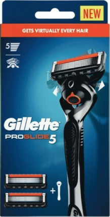 Gillette Fusion Proglide Flexball Razor + 2 Blades