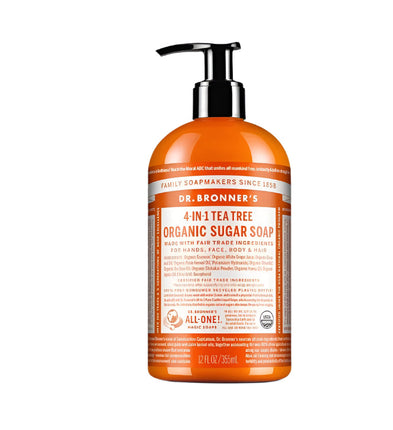 Dr Bronner Sug Soap Tea Tree 355ml