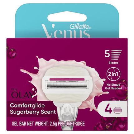 Gillette Venus Comfortglide Sugarberry Razor Blade Refills