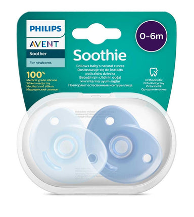 Avent Soothie 0-6M Blue 2Pk