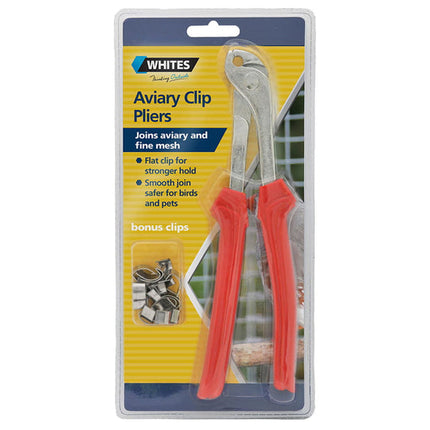 Whites Rural Aviary Clip Pliers Bonus Clips 20