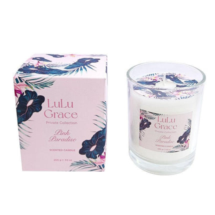 Lulu Grace Pink Paradise Scented Boxed Candle 200 g - OhYouLuckyDuck.com.au