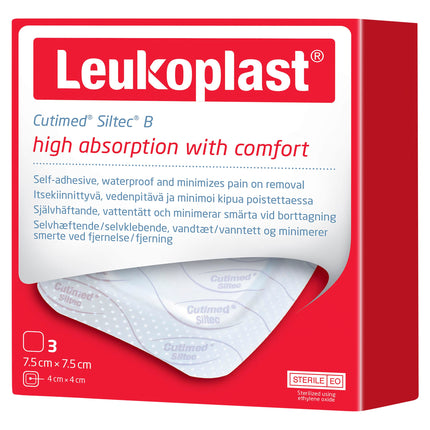 Leukoplast Cutimed Siltec B Sterile 7.5CM X 7.5CM