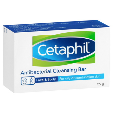 Cetaphil Gentle Cleansing Antibacterial Bar 127g - OhYouLuckyDuck.com.au