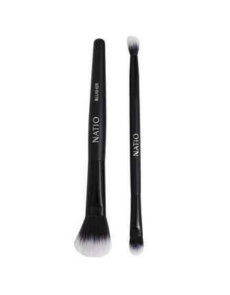 Natio Eyeshadow And Blusher Brush Duo - OhYouLuckyDuck.com.au