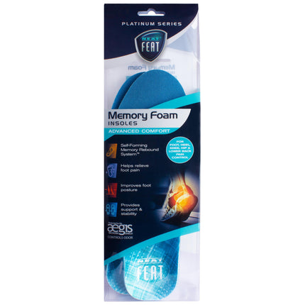 Neat Feat Advanced Memory Foam Insoles Men