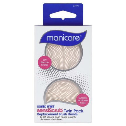 Manicare Sensiscrub Sonic Mini Replacement Twin Pack - OhYouLuckyDuck.com.au