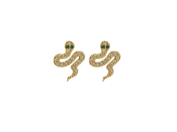 Adnohr Sensation 16022 Crystal Snake Gold Plated