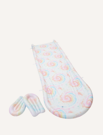 Sunnylife Slip Slide and Body Board Set Tie Dye Multi