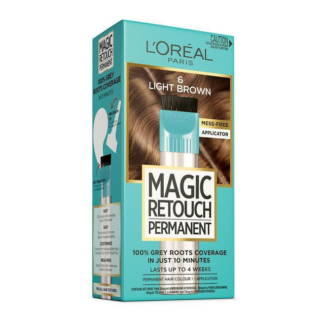 L'Oreal Paris Magic Retouch Permanent 6 Light Brown - OhYouLuckyDuck.com.au