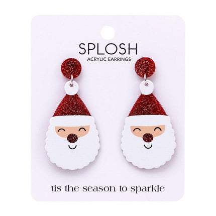 Splosh Christmas Santa Drop Earrings