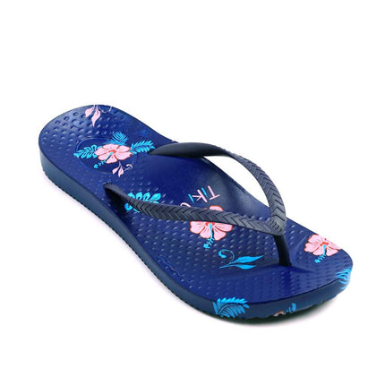 Footlogics Tiki Girl Thong Indigo Size US 7