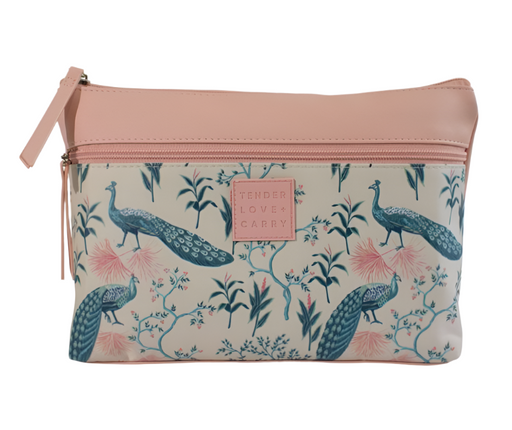 Tender Love + Carry Peacock Double Zip Holdall
