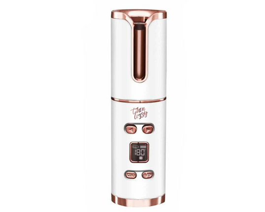 Thin Lizzy Ucurl Auto Curler White and Rose Gold