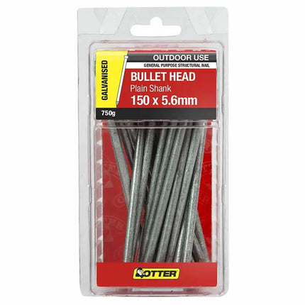 Otter Nail Bullet Head Galvanised 150X5.6mm 750G