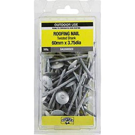 Otter Nail Roof Twist Galvanised 60 x 3.75mm 500g