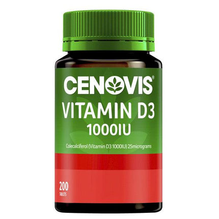 Cenovis Vitamin D3 1000IU 200 Tablets - OhYouLuckyDuck.com.au