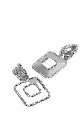Witchery Leah Statement Drop Earrings in Silver 4.5cm