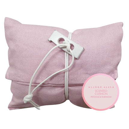 Wicked Sista Linen Scented Cushion Blush