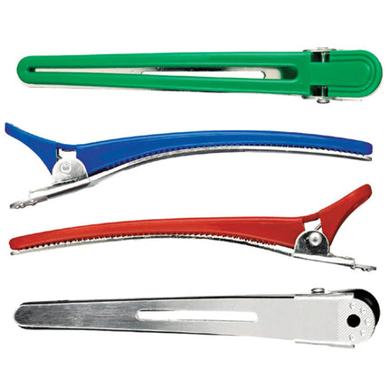 Hi Lift Alloy Sectioning Clips for Hair Styling 12 Pack Assorted