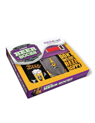Mitch Dowd Beer Socks Gift Box for Men Novelty